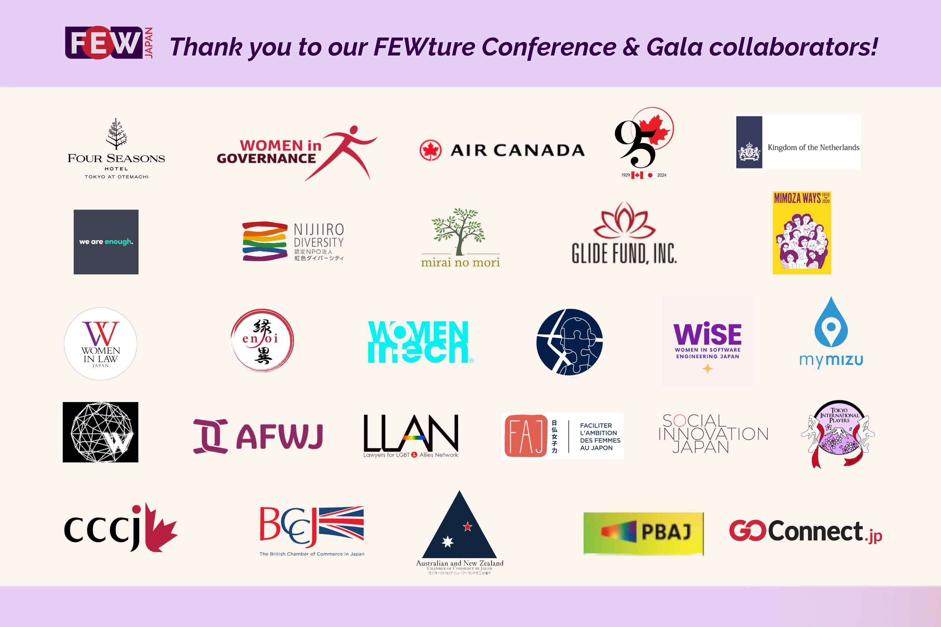 FEWture Conference & Gala Collaborators
